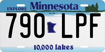 MN license plate 790LPF