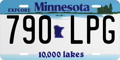 MN license plate 790LPG
