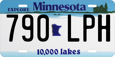 MN license plate 790LPH