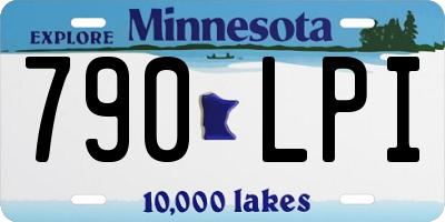 MN license plate 790LPI