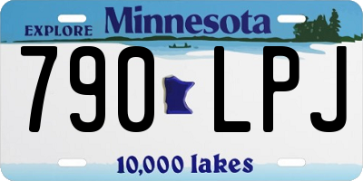 MN license plate 790LPJ