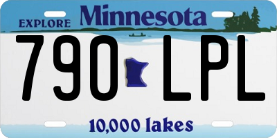MN license plate 790LPL
