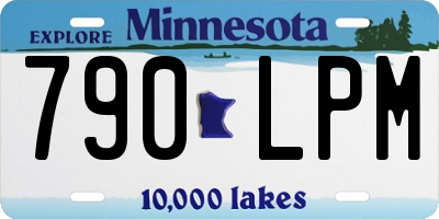MN license plate 790LPM