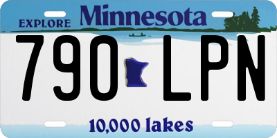 MN license plate 790LPN