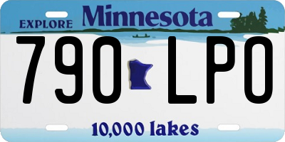 MN license plate 790LPO