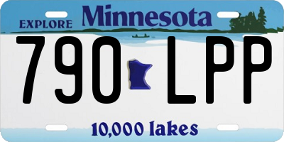 MN license plate 790LPP