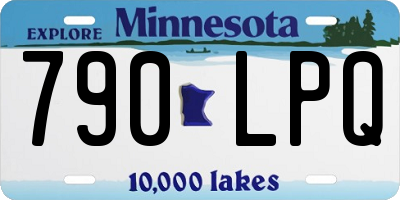 MN license plate 790LPQ