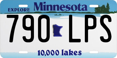 MN license plate 790LPS