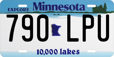 MN license plate 790LPU