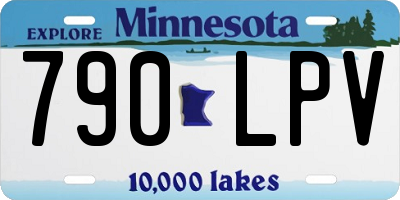 MN license plate 790LPV