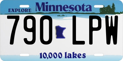 MN license plate 790LPW