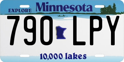 MN license plate 790LPY