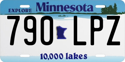 MN license plate 790LPZ