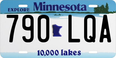 MN license plate 790LQA
