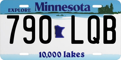MN license plate 790LQB