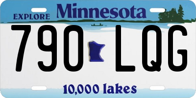 MN license plate 790LQG