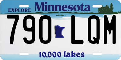 MN license plate 790LQM