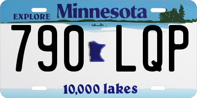 MN license plate 790LQP