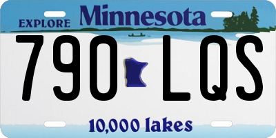 MN license plate 790LQS