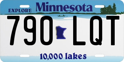 MN license plate 790LQT