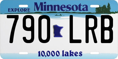 MN license plate 790LRB