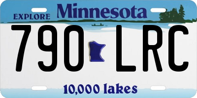 MN license plate 790LRC