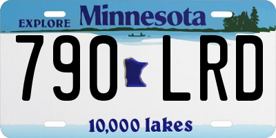 MN license plate 790LRD