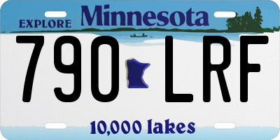 MN license plate 790LRF