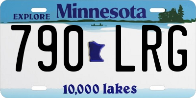 MN license plate 790LRG