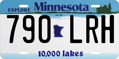 MN license plate 790LRH