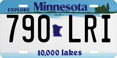 MN license plate 790LRI