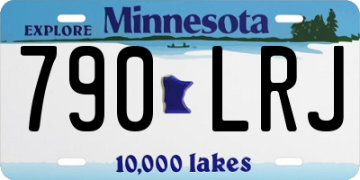 MN license plate 790LRJ