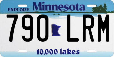 MN license plate 790LRM
