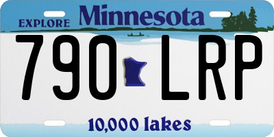 MN license plate 790LRP