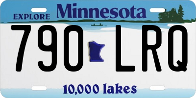 MN license plate 790LRQ