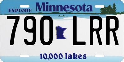 MN license plate 790LRR