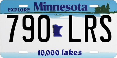 MN license plate 790LRS