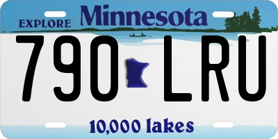 MN license plate 790LRU