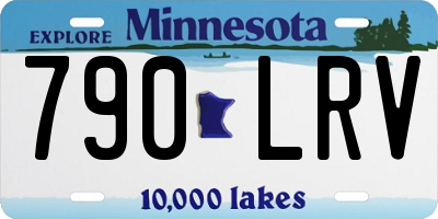 MN license plate 790LRV