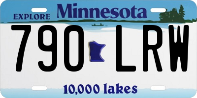 MN license plate 790LRW