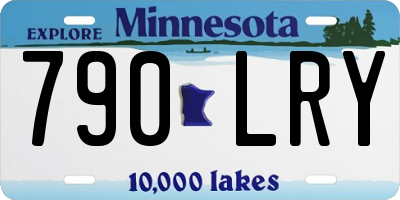 MN license plate 790LRY