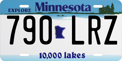 MN license plate 790LRZ
