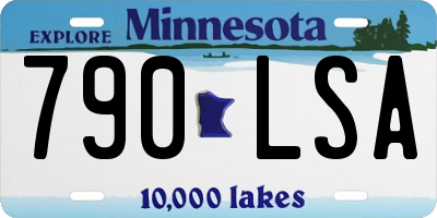 MN license plate 790LSA