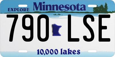 MN license plate 790LSE