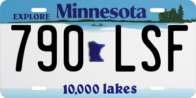 MN license plate 790LSF