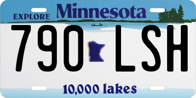 MN license plate 790LSH