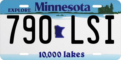 MN license plate 790LSI