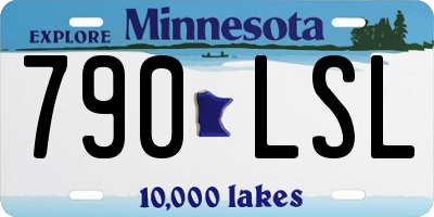 MN license plate 790LSL
