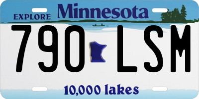 MN license plate 790LSM