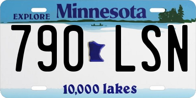 MN license plate 790LSN